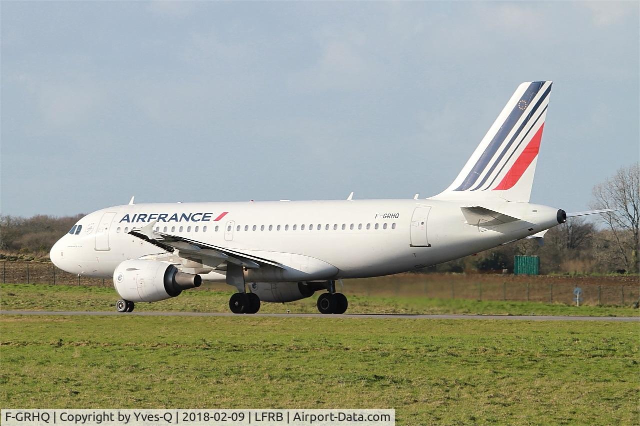 F-GRHQ, 2000 Airbus A319-111 C/N 1404, Airbus A319-111, Take off run rwy 25L, Brest-Bretagne airport (LFRB-BES)