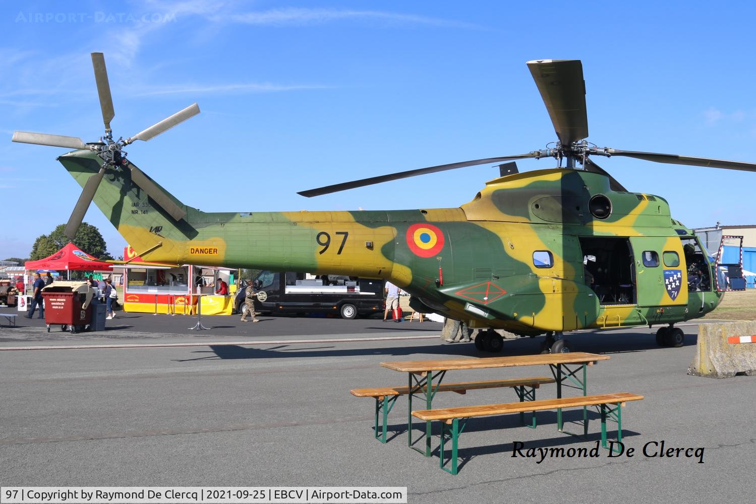 97, IAR IAR-330M Puma C/N 141, At Chièvres Air Fest 2021.