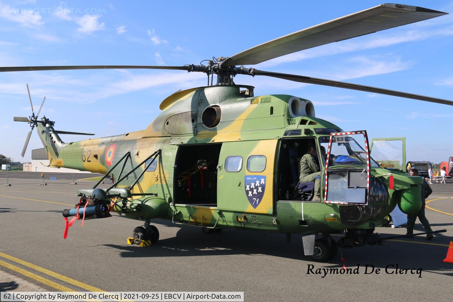 62, IAR IAR-330L Puma SOCAT C/N 108, At Chièvres Air Fest 2021.