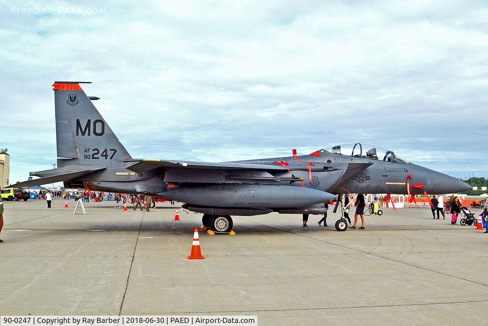 90-0247, 1990 McDonnell Douglas F-15E Strike Eagle C/N 1181/E149, 90-0247   (90247) McDonnell-Douglas F-15E Strike Eagle [1181] (United States Air Force) Elmendorf AFB~N 30/06/2018