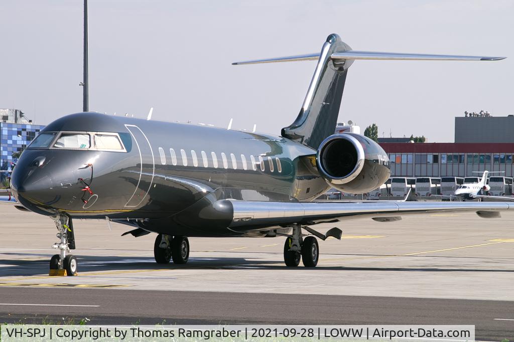 VH-SPJ, 2002 Bombardier BD-700-1A10 Global Express C/N 9118, private Bombardier Global Express