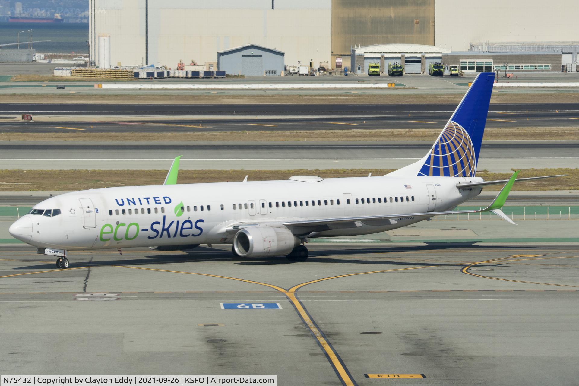 N75432, 2009 Boeing 737-924/ER C/N 32835, Sky Terrace SFO 2021.
