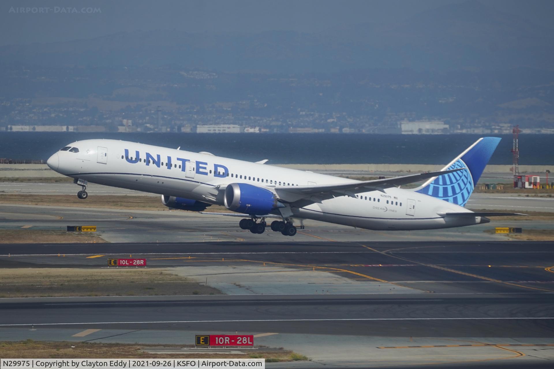 N29975, 2020 Boeing 787-9 Dreamliner C/N 66134, Sky Terrace SFO 2021.