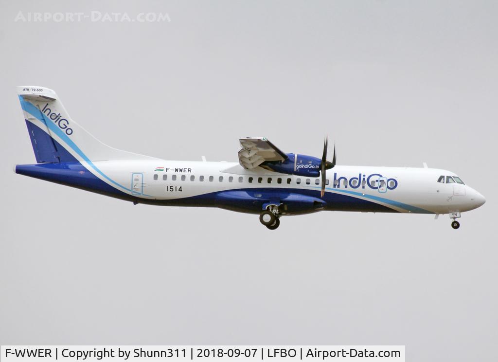 F-WWER, 2018 ATR 72-600 C/N 1514, C/n 1514 - To be VT-IYN