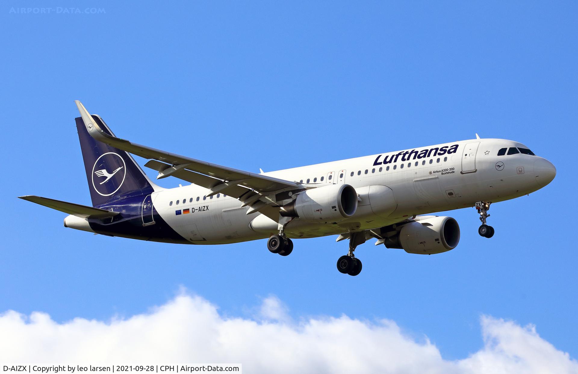 D-AIZX, 2013 Airbus A320-214 C/N 5741, Copenhagen 28.9.2021