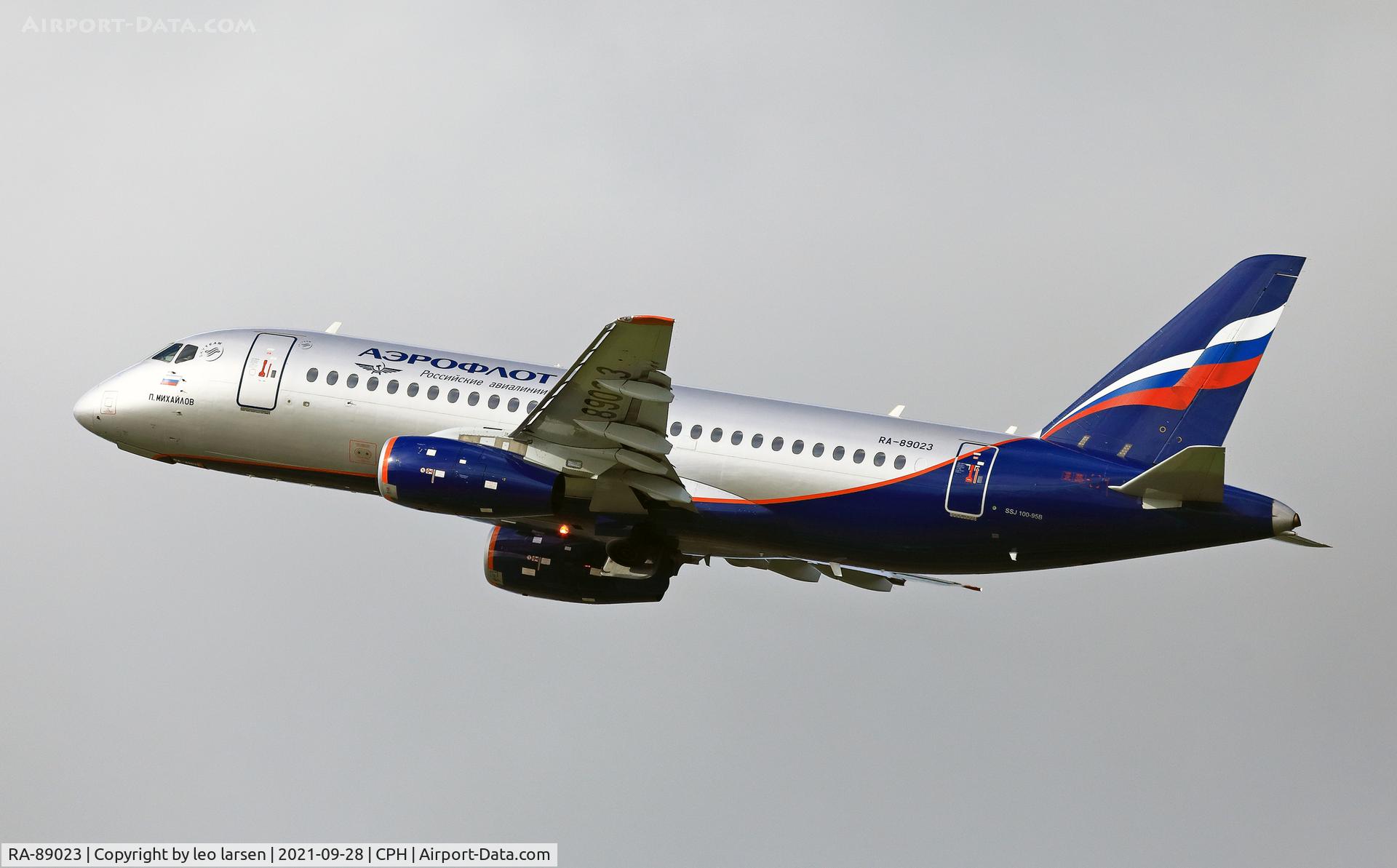 RA-89023, 2013 Sukhoi Superjet 100-95B C/N 95041, Copenhagen 28-09-2021
