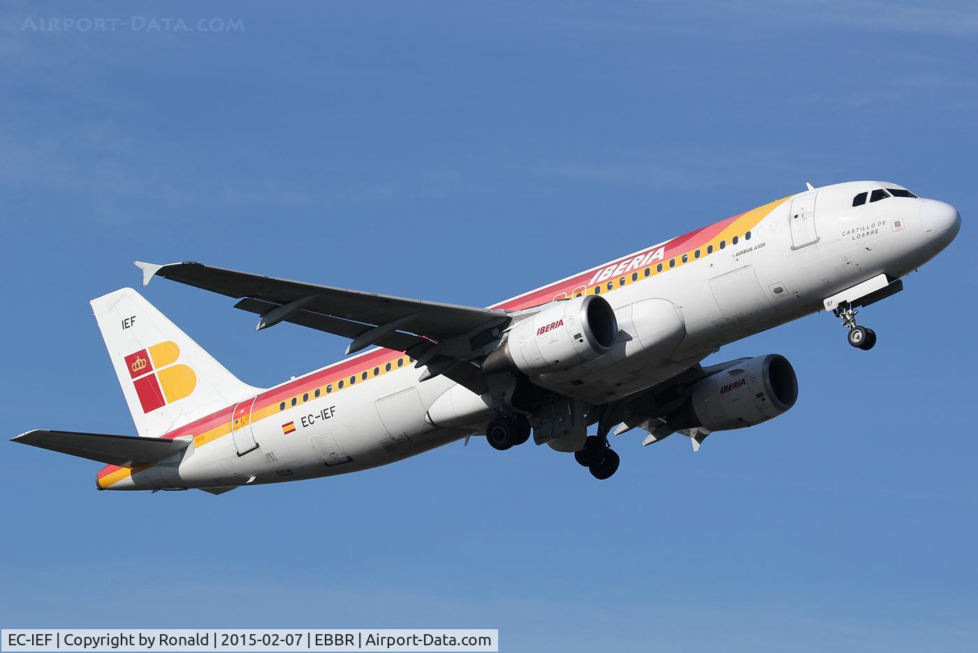 EC-IEF, 2001 Airbus A320-214 C/N 1655, at bru