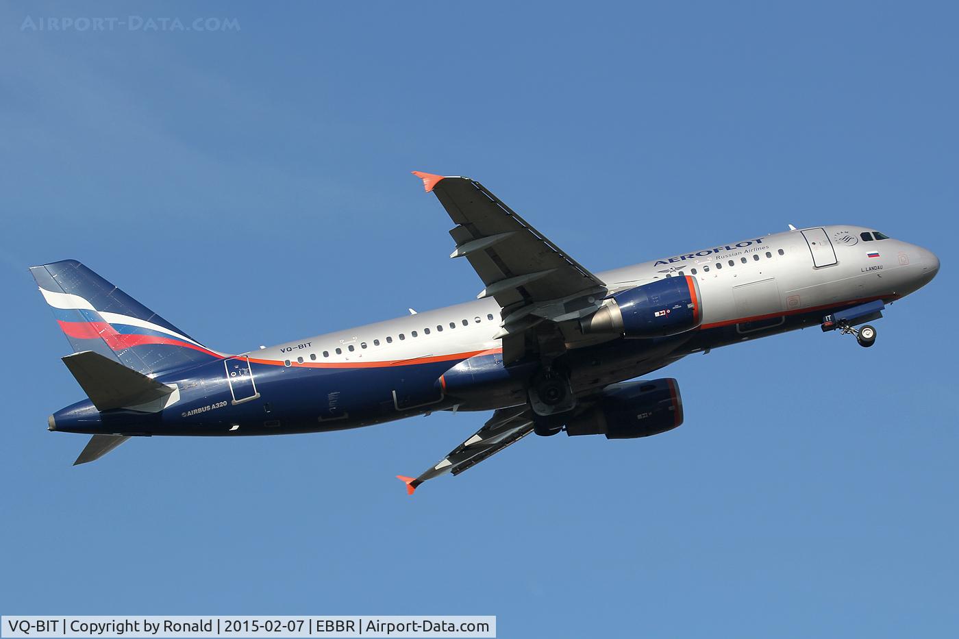 VQ-BIT, 2011 Airbus A320-214 C/N 4656, at bru