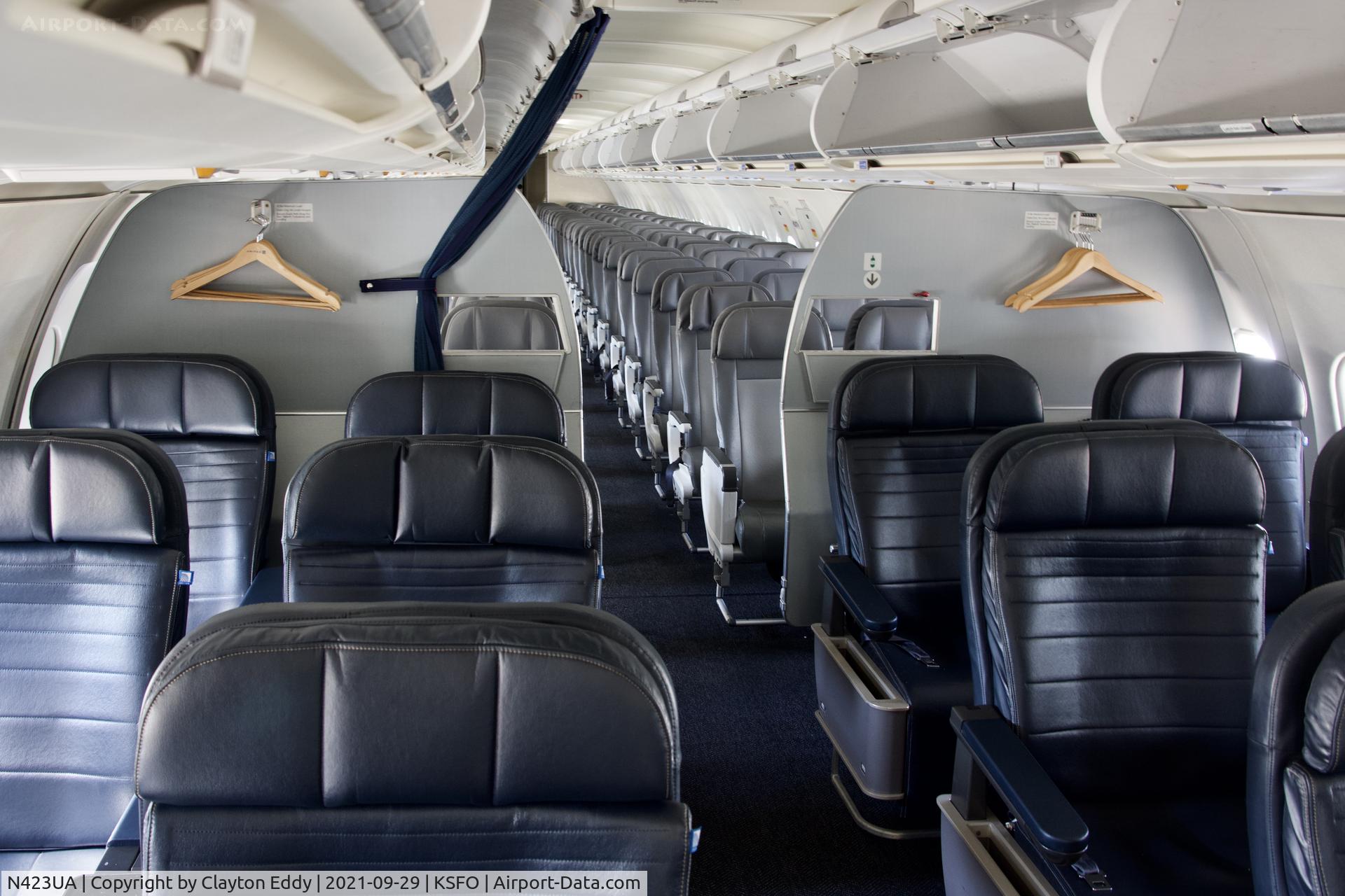 N423UA, 1995 Airbus A320-232 C/N 504, SFO 2021.