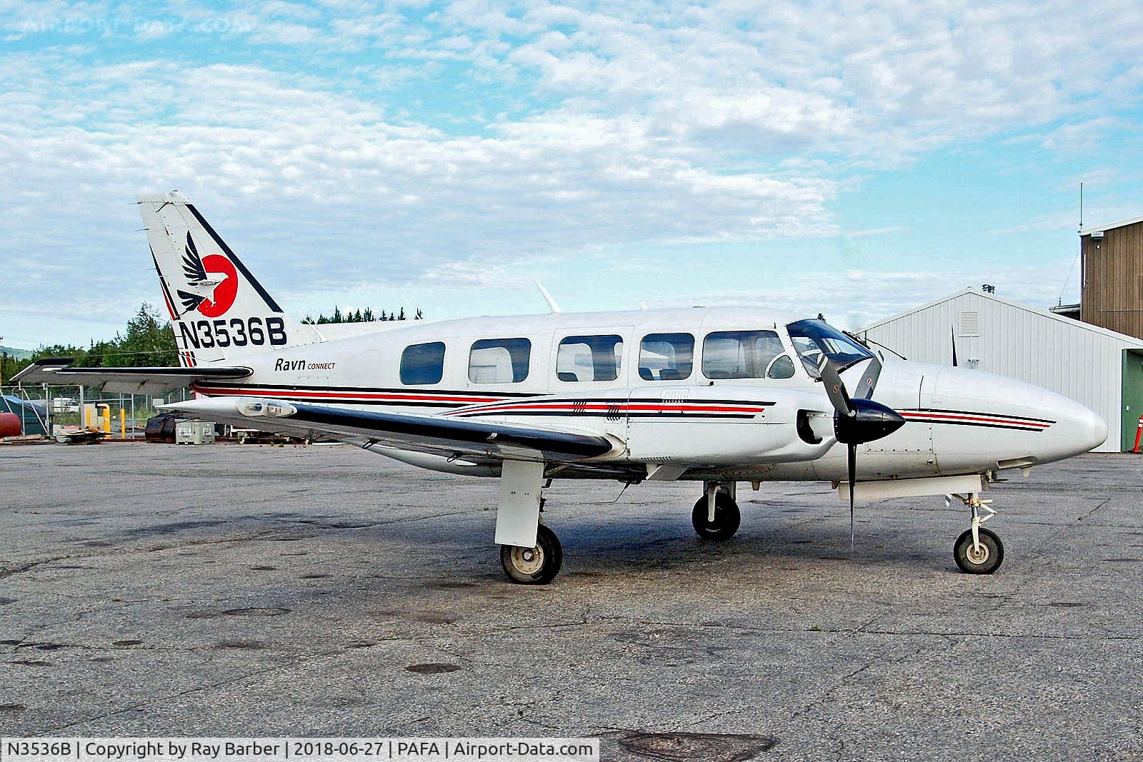 N3536B, 1979 Piper PA-31-350 Chieftain C/N 31-7952205, N3536B   Piper PA-31-350 Navajo Chieftain [31-7952205] (Ravn Connect) Fairbanks~G 27/06/2018