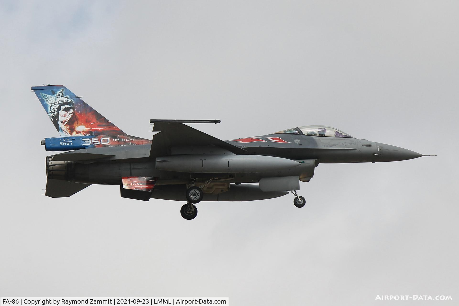 FA-86, SABCA F-16AM Fighting Falcon C/N 6H-86, F-16AM Fighting Falcon FA-86 Royal Belgian Air Force