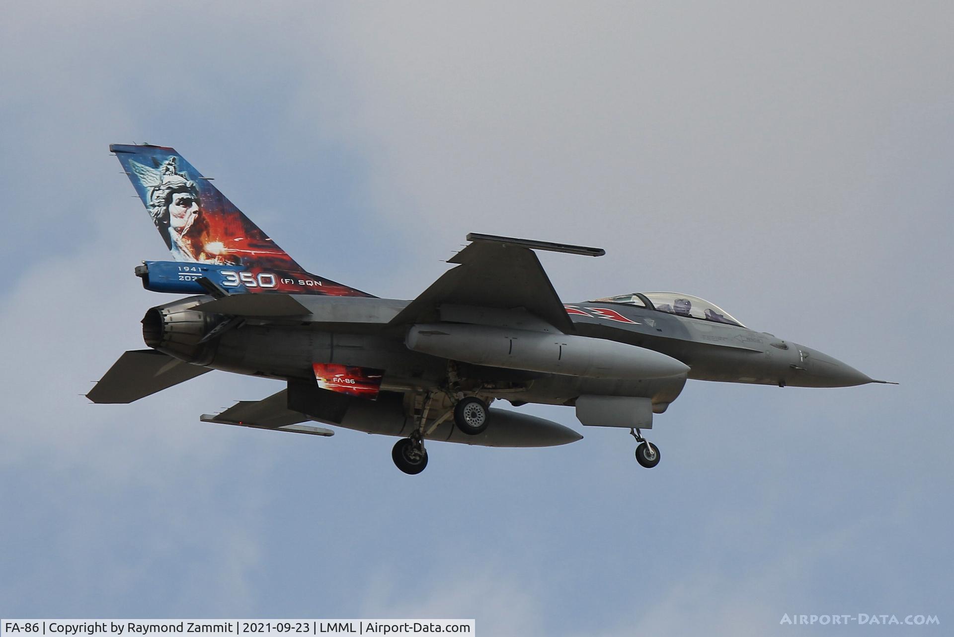 FA-86, SABCA F-16AM Fighting Falcon C/N 6H-86, F-16AM Fighting Falcon FA-86 Belgian Air Force