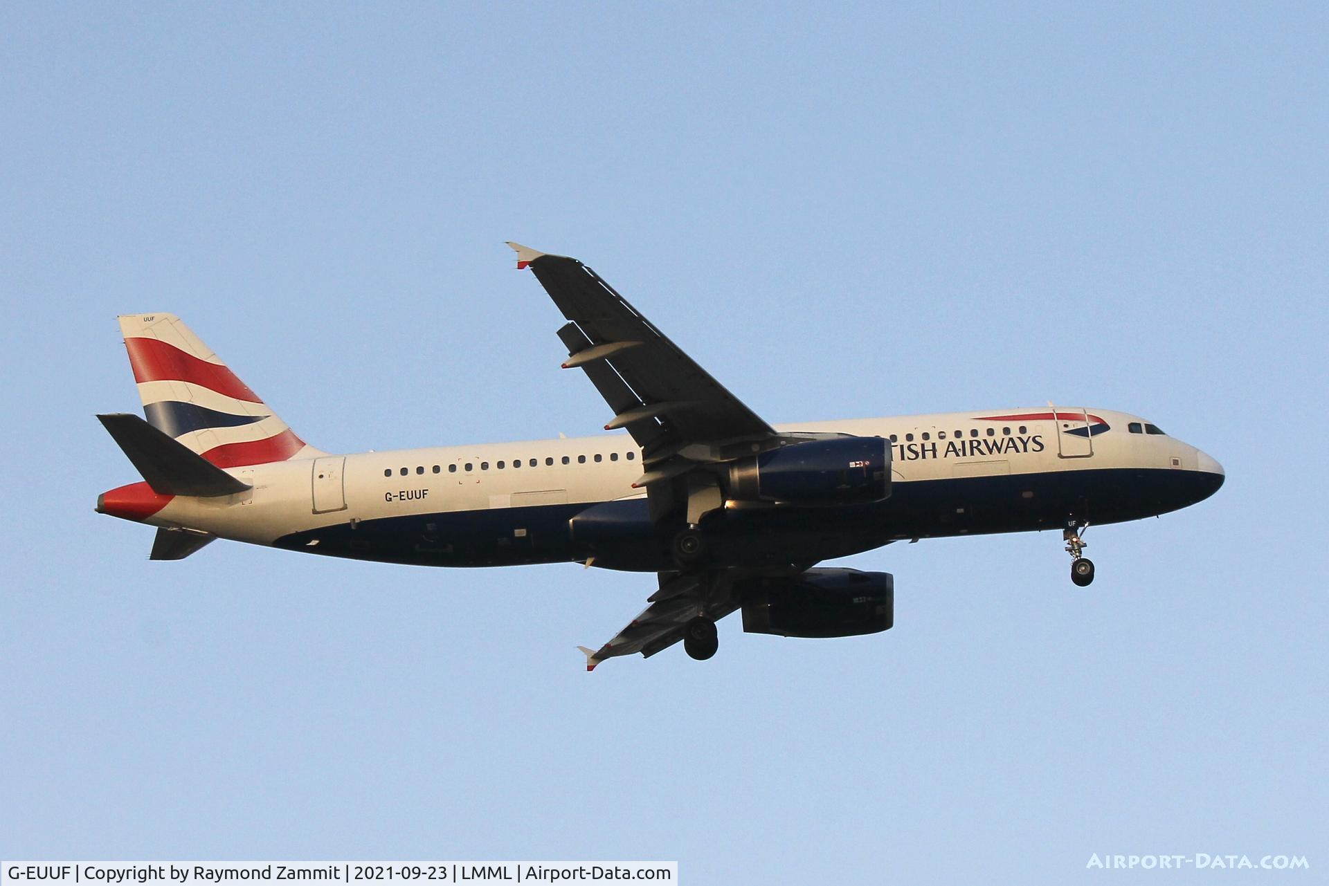 G-EUUF, 2002 Airbus A320-232 C/N 1814, A320 G-EUUF British Airways