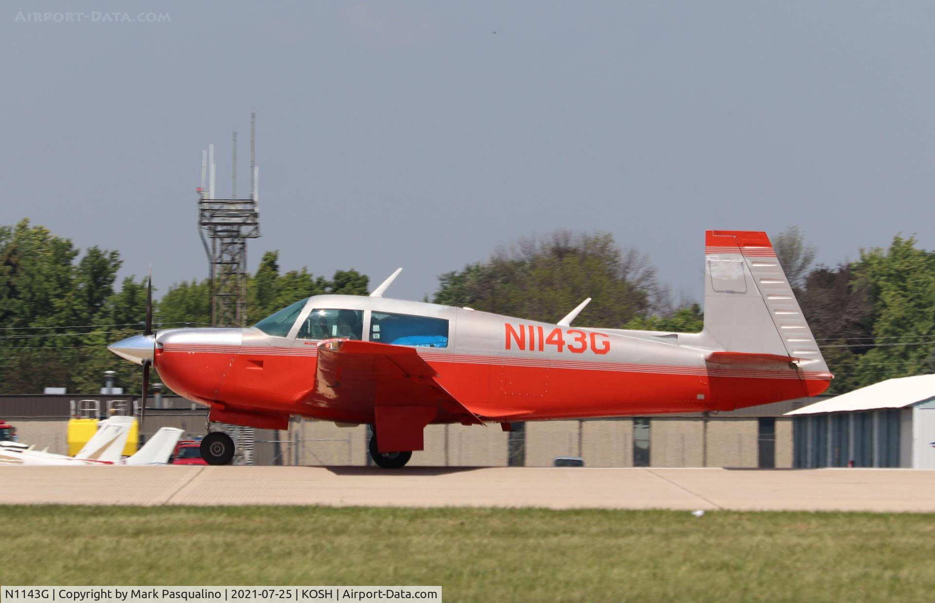 N1143G, 1982 Mooney M20J 201 C/N 24-1352, Mooney M20J