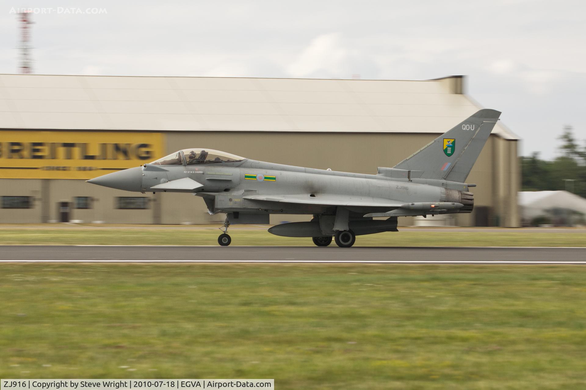 ZJ916, 2005 Eurofighter EF-2000 Typhoon FGR4 C/N 0057/BS007, RIAT 2010 RAF Fairford UK