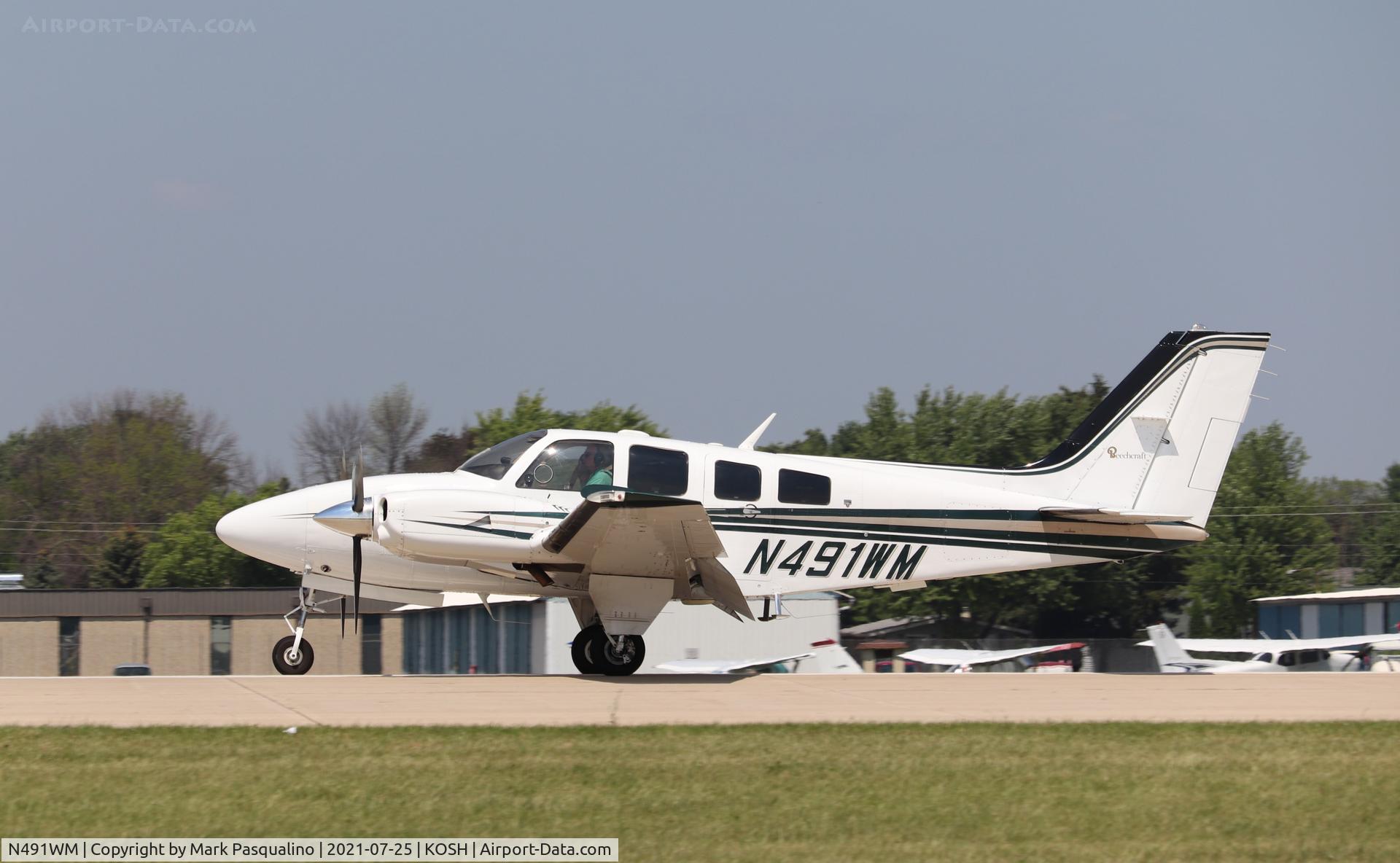 N491WM, 1985 Beech 58P Baron C/N TJ-491, Beech 58P