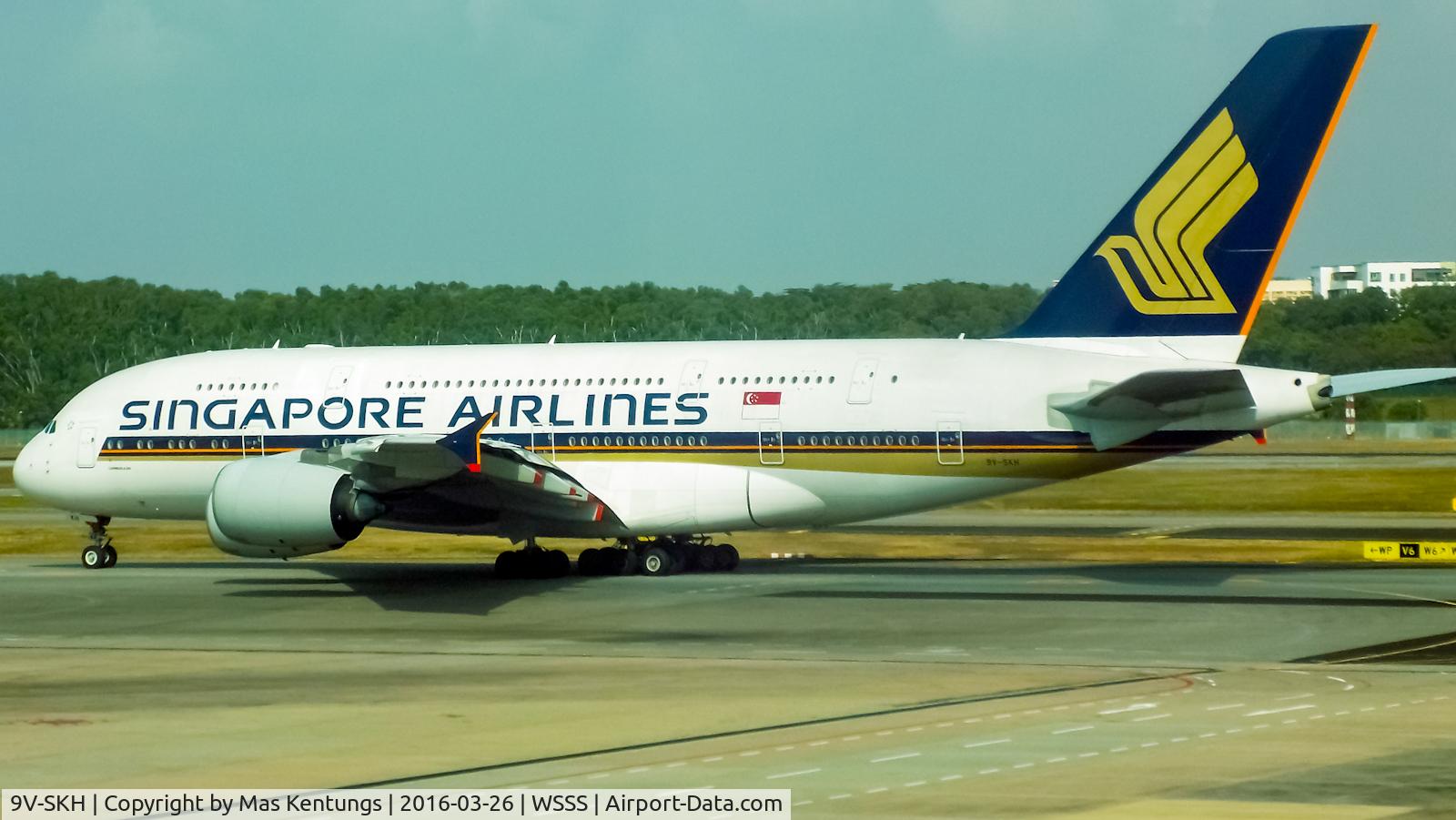 9V-SKH, 2008 Airbus A380-841 C/N 021, This photo were taken at Singapore