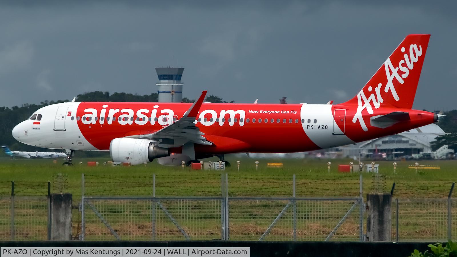 PK-AZO, 2013 Airbus A320-216 C/N 5846, This photo were taken at Balikpapan, AirAsia comeback for charter cargo flight