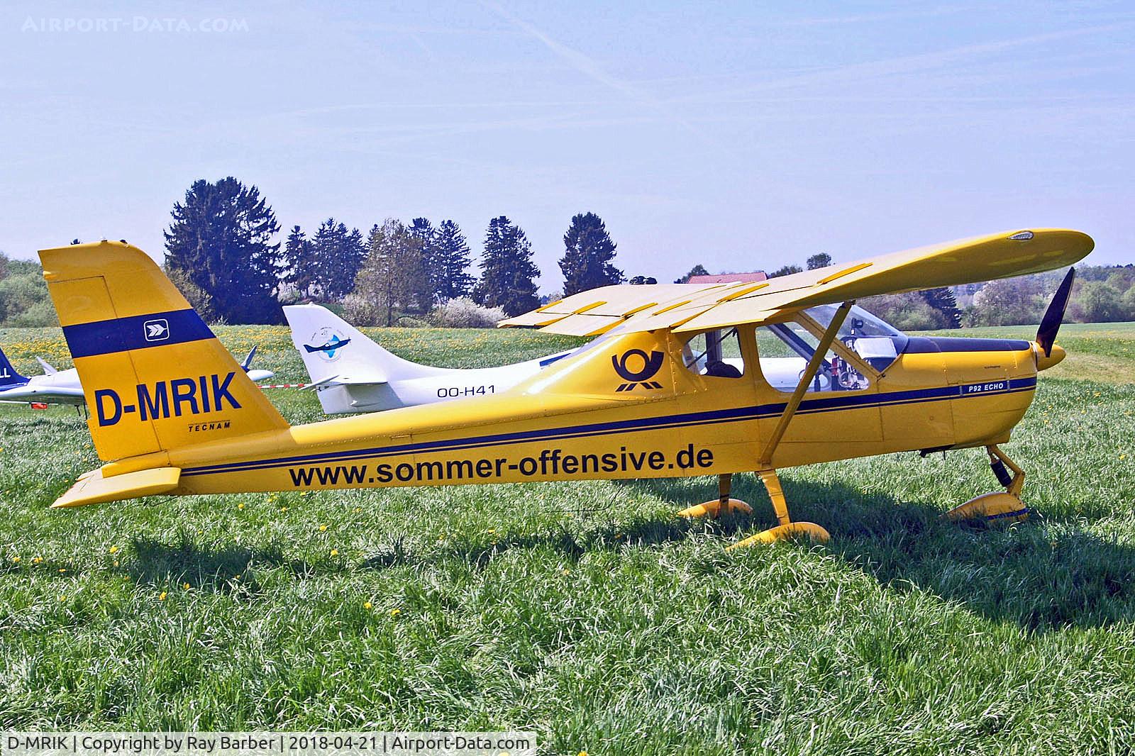 D-MRIK, Tecnam P-92 Echo C/N 265, D-MRIK   Tecnam P.92 Echo [265] Markdorf Gliderport~D 21/04/2018