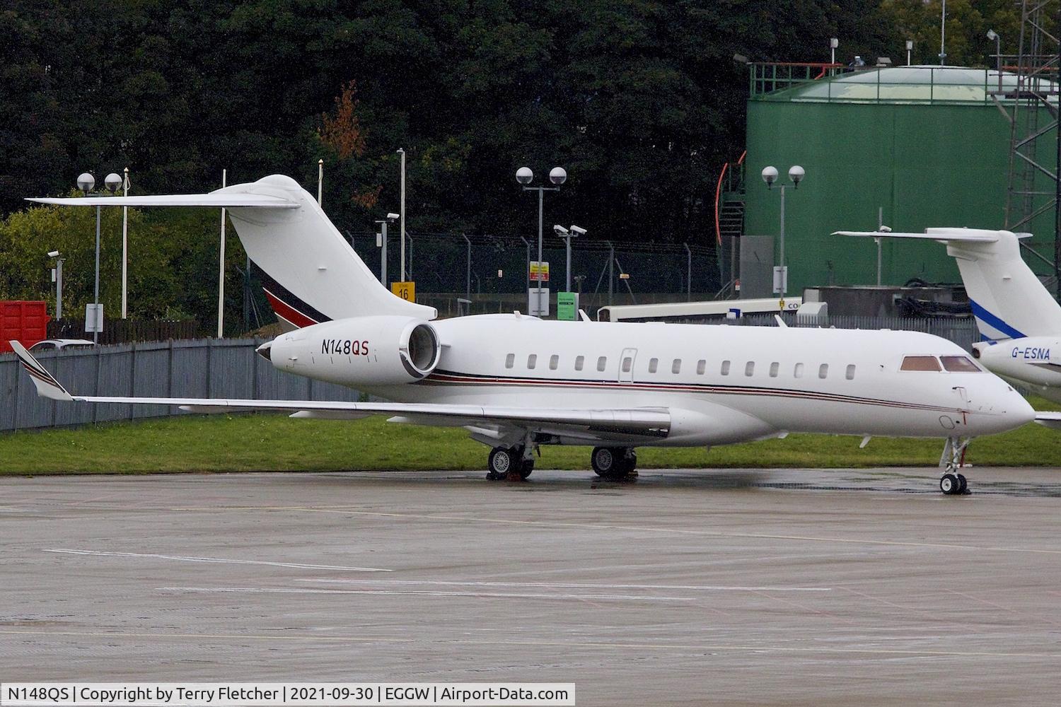N148QS, 2014 Bombardier BD-700-1A10 Global 6000 C/N 9648, At Luton