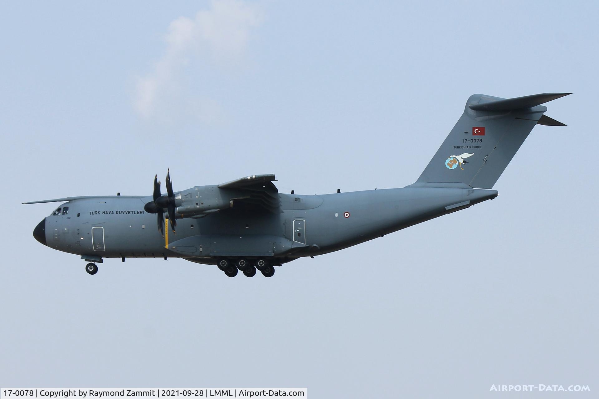 17-0078, Airbus A400M C/N 078, Airbus A400M Atlas 17-0078 Turkish Air Force
