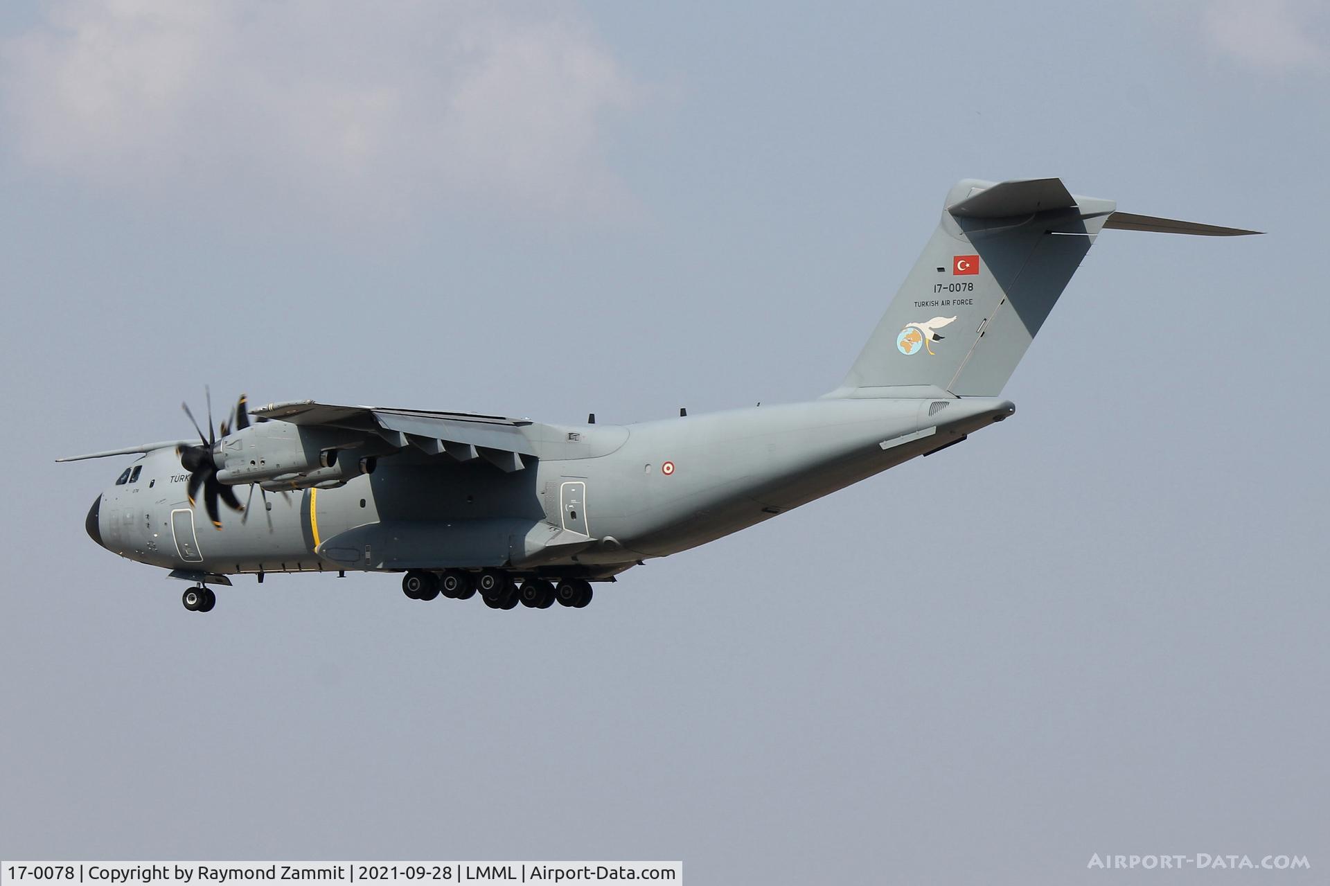 17-0078, Airbus A400M C/N 078, Airbus A400M Atlas 17-0078 Turkish Air Force