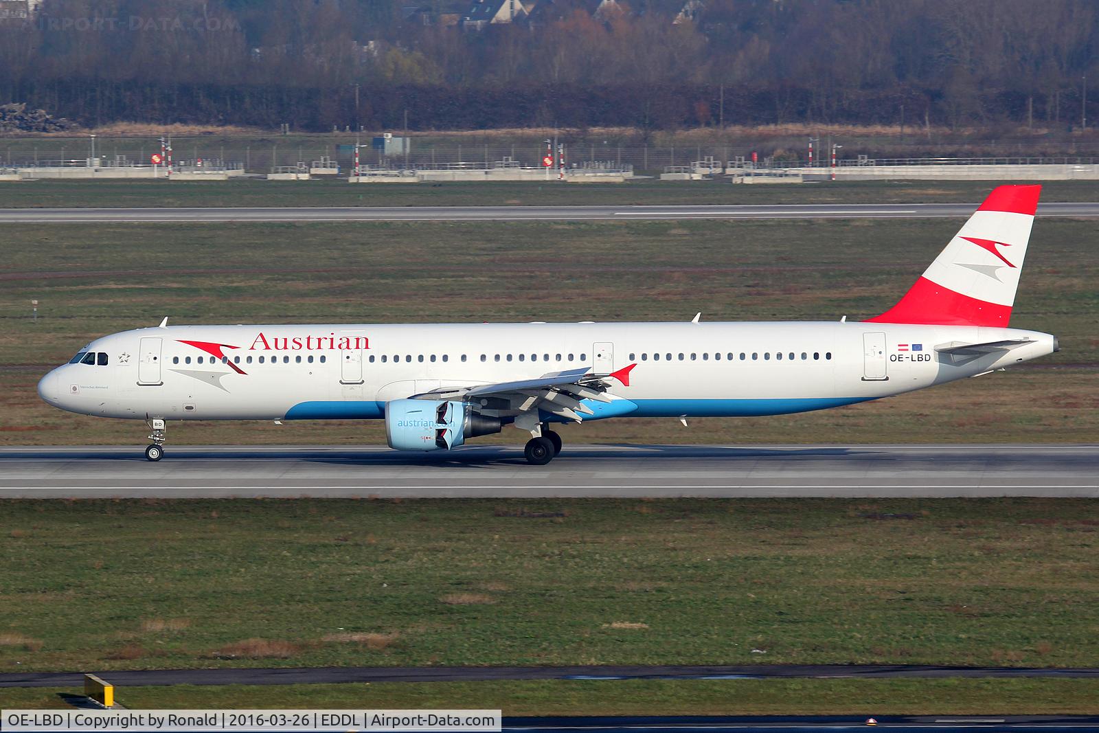 OE-LBD, 1998 Airbus A321-211 C/N 920, at dus