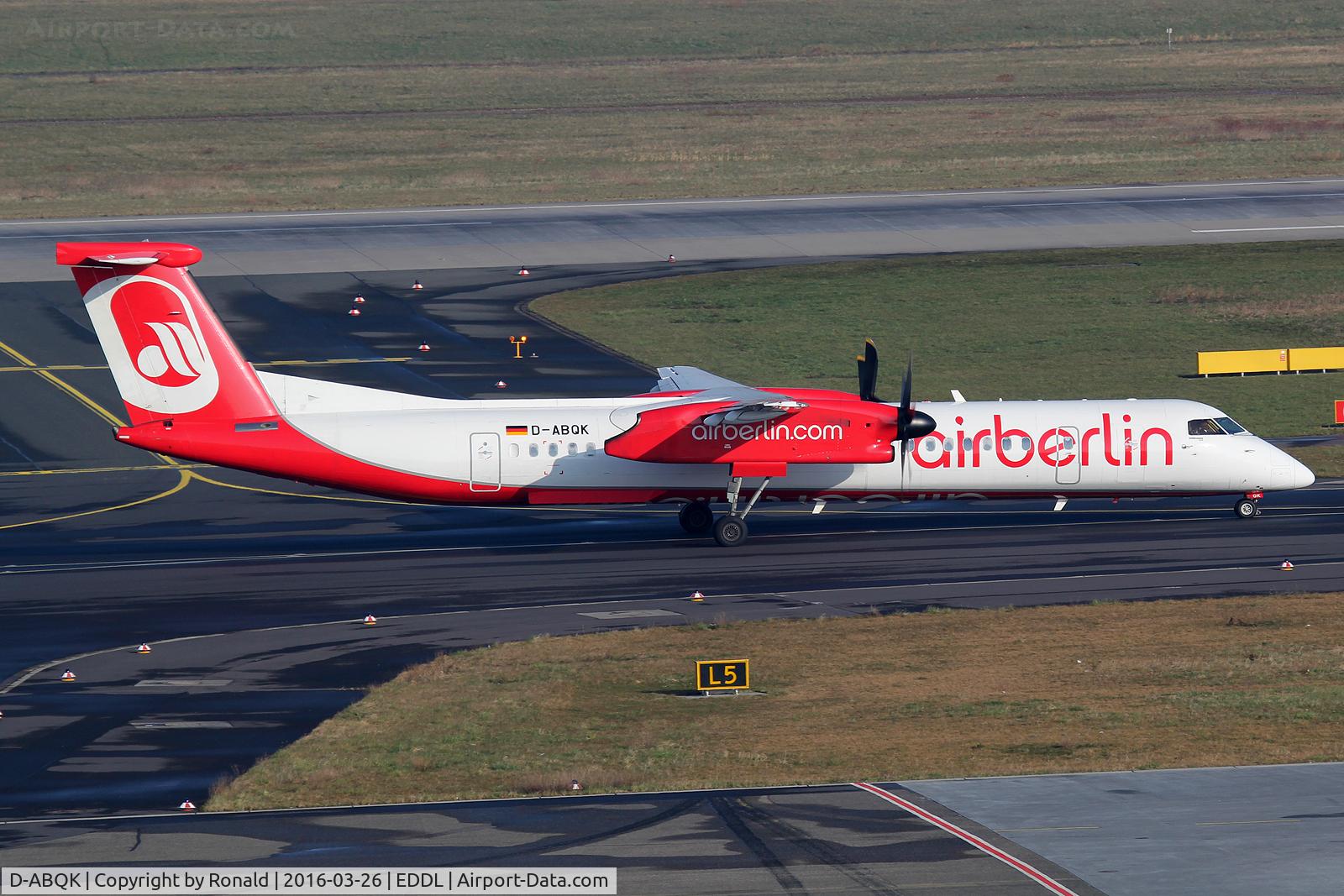 D-ABQK, 2009 De Havilland Canada DHC-8-402Q Dash 8 Dash 8 C/N 4265, at dus