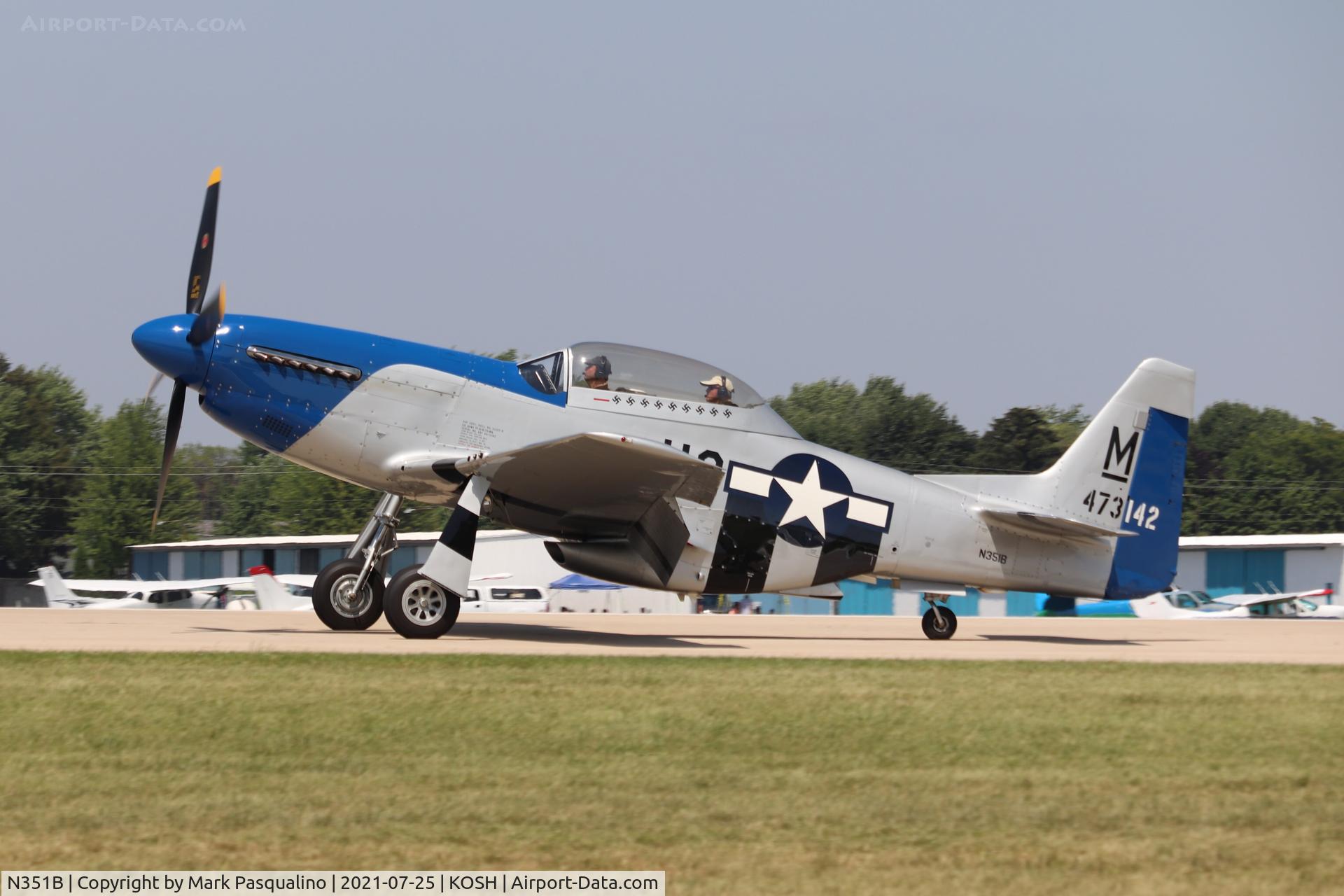 N351B, 1944 North American P-51D C/N 122-39601, North American P-51D