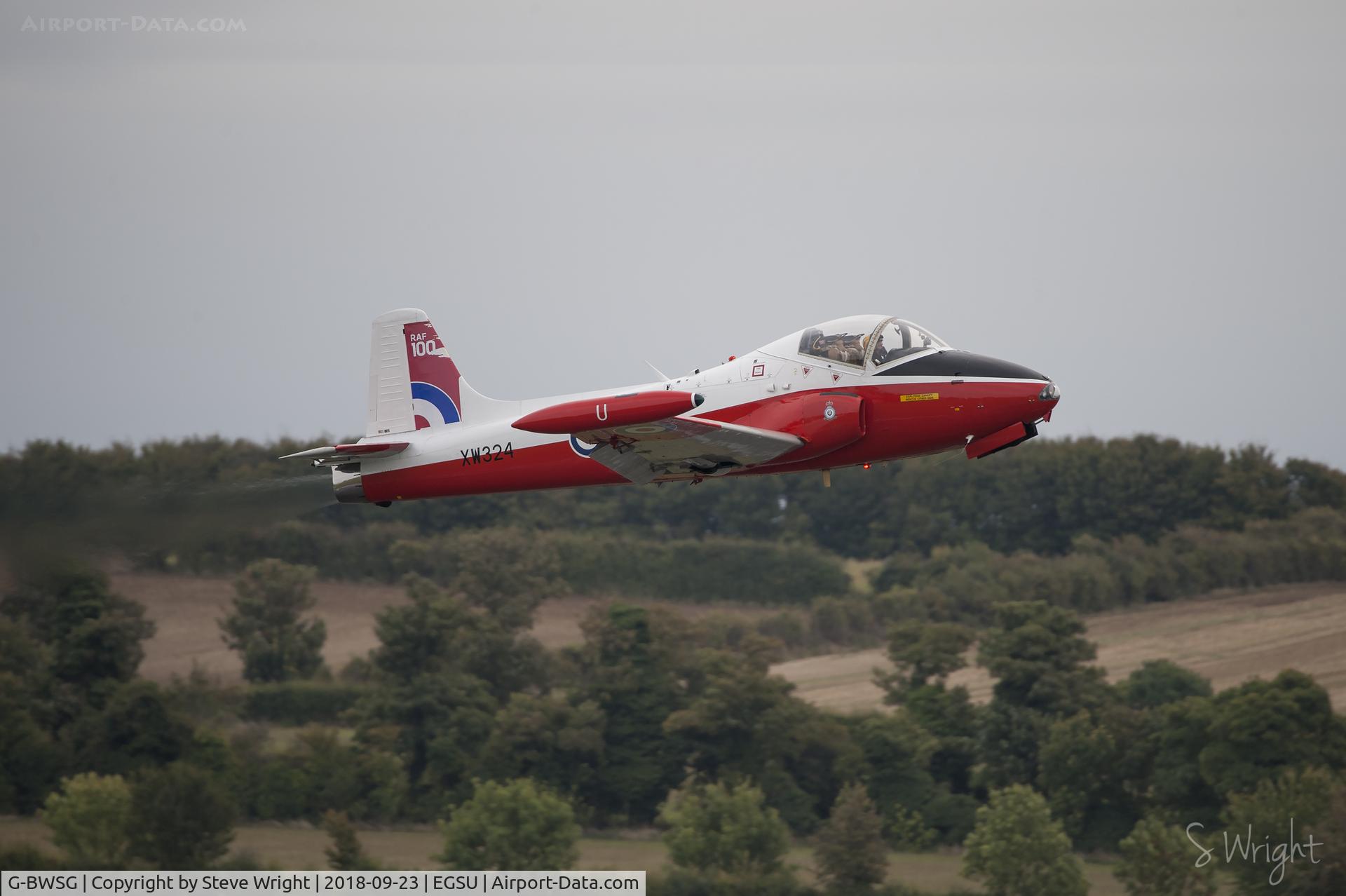 G-BWSG, 1970 BAC 84 Jet Provost T.5 C/N EEP/JP/988, Duxford Battle of Britain Airshow 2018 UK