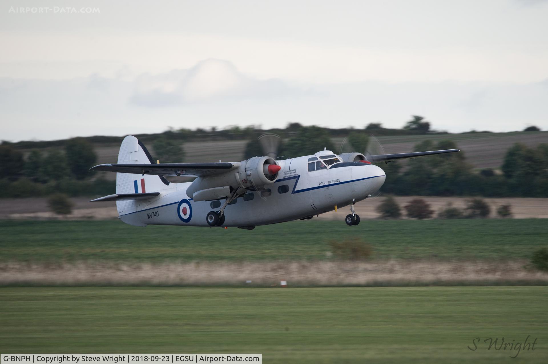 G-BNPH, 1955 Hunting Percival P-66 Pembroke C1 C/N PAC/66/027, Duxford Battle of Britain Airshow 2018 UK