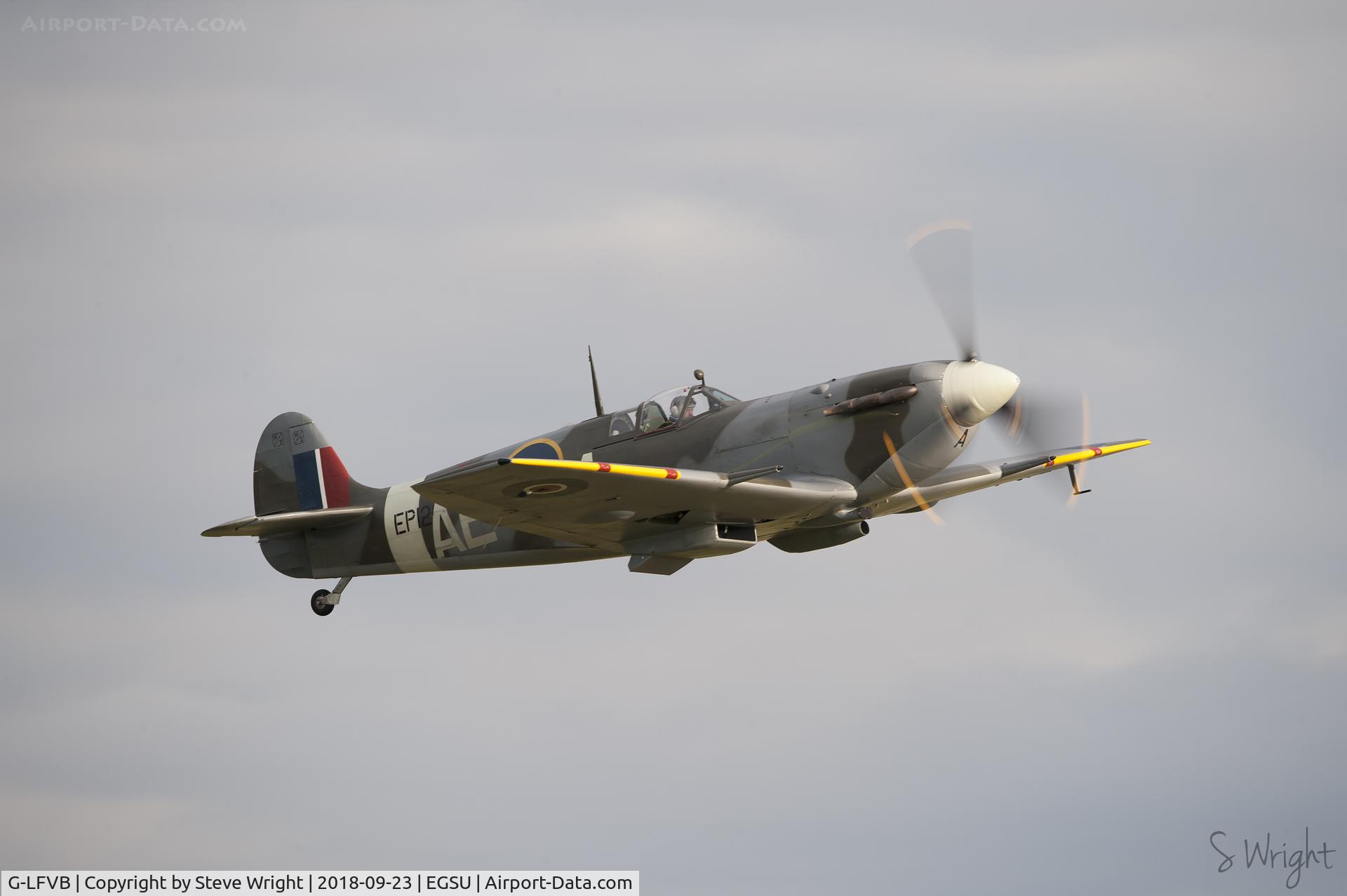 G-LFVB, 1942 Supermarine 349 Spitfire LF.Vb C/N CBAF.2403, Duxford Battle of Britain Airshow 2018 UK