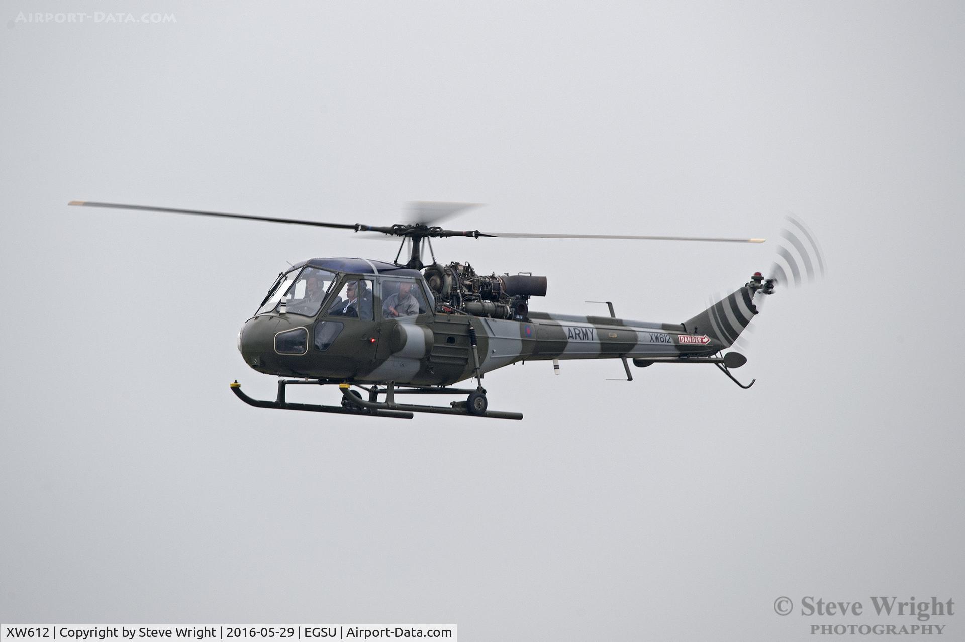 XW612, 1970 Westland Scout AH.1 C/N F9740, Duxford Spring Airshow 2016 UK