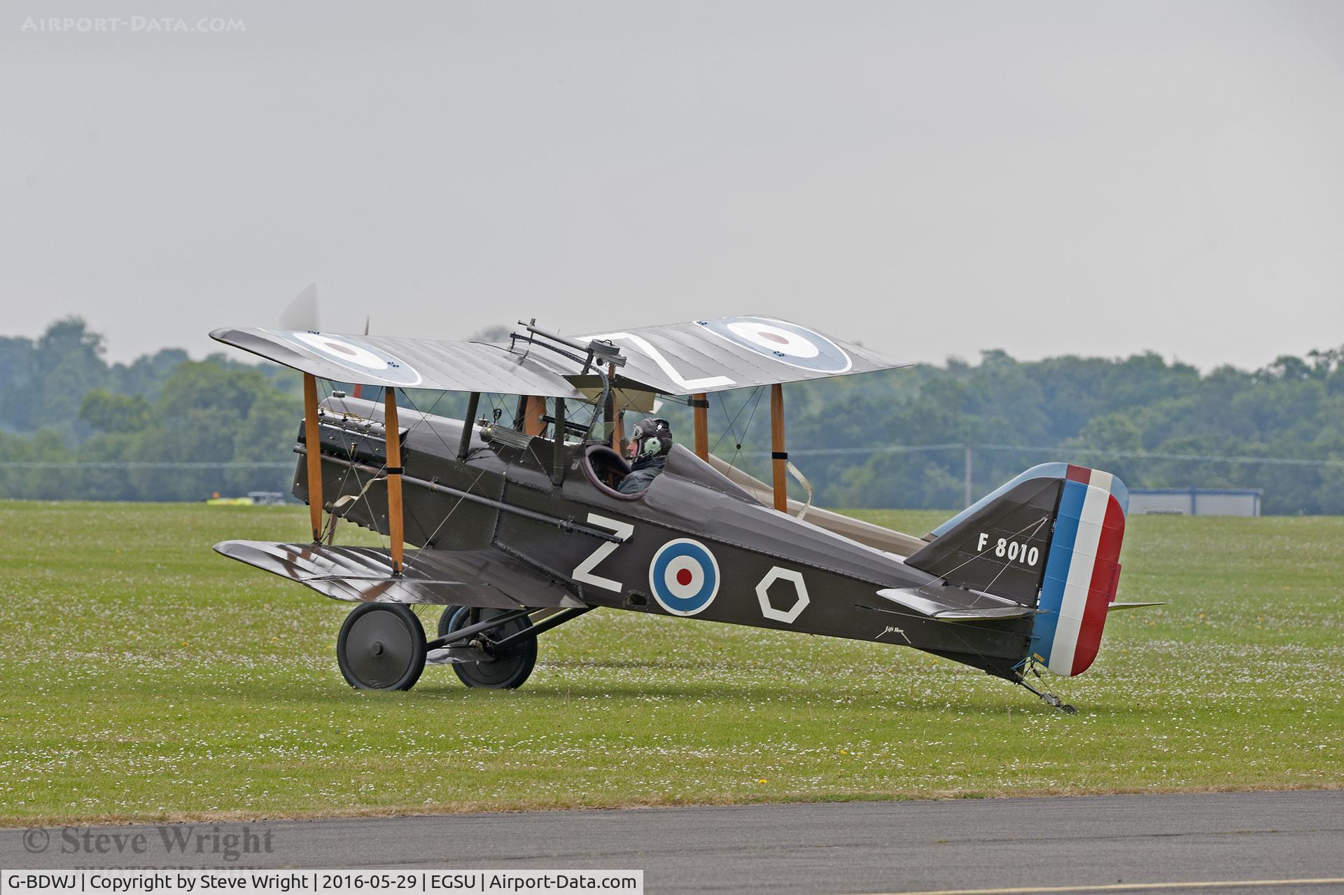 G-BDWJ, 1978 Royal Aircraft Factory SE-5A Replica C/N PFA 020-10034, Duxford Battle of Britain Airshow 2018 UK