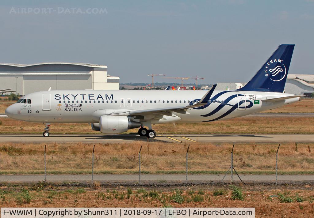 F-WWIM, 2018 Airbus A320-214 C/N 8427, C/n 8427 - To be HZ-AS83 in special Skyteam c/s