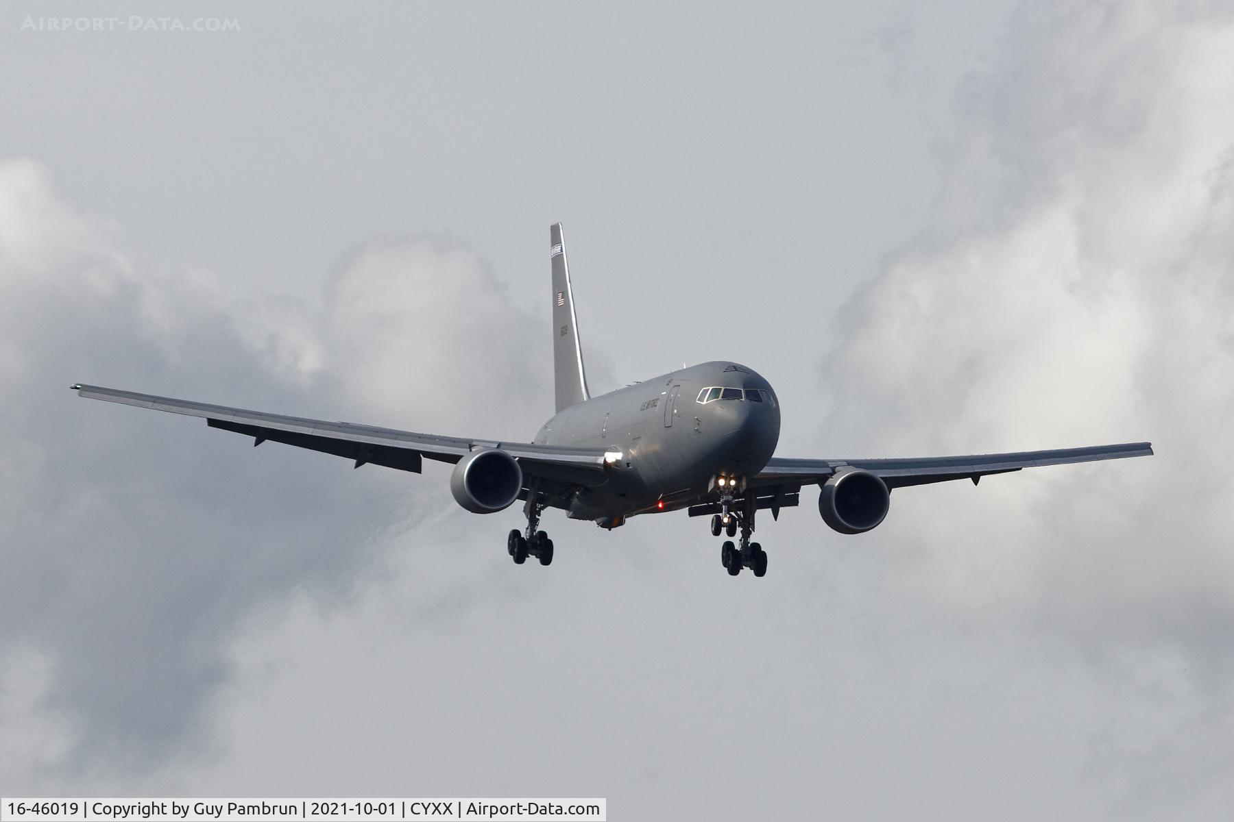 16-46019, 2016 Boeing KC-46A Pegasus (767-2LKC) C/N 34138, Landing on 07