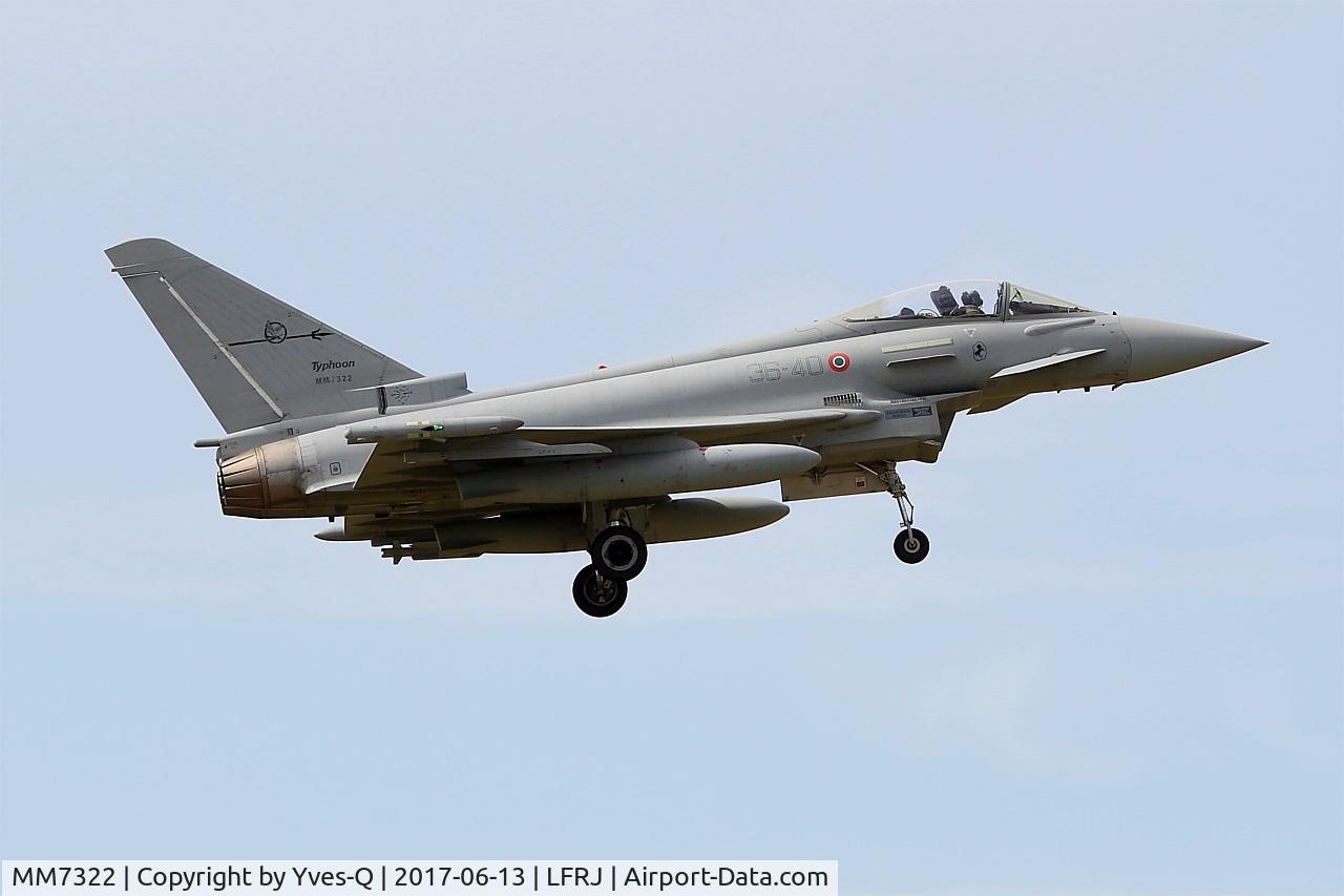 MM7322, Eurofighter EF-2000 Typhoon S C/N IS054, Eurofighter EF-2000 Typhoon S, On final rwy 08, Landivisiau Naval Air Base (LFRJ) Tiger Meet 2017