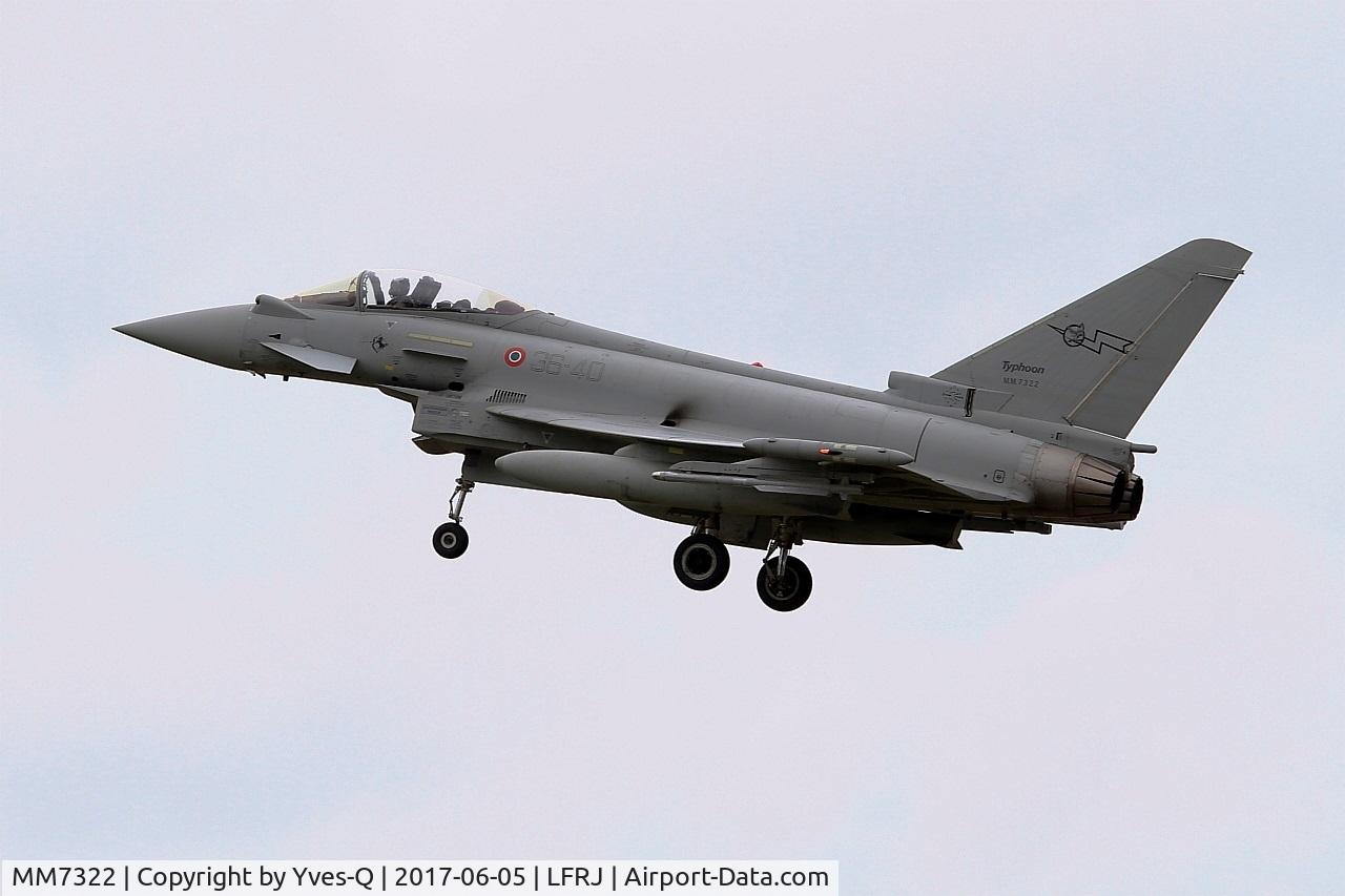 MM7322, Eurofighter EF-2000 Typhoon S C/N IS054, Eurofighter EF-2000 Typhoon S, On final rwy 26, Landivisiau Naval Air Base (LFRJ) Tiger Meet 2017