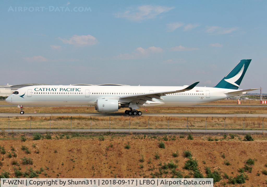 F-WZNI, 2018 Airbus A350-1041 C/N 0206, C/n 0206 - To be B-LXD