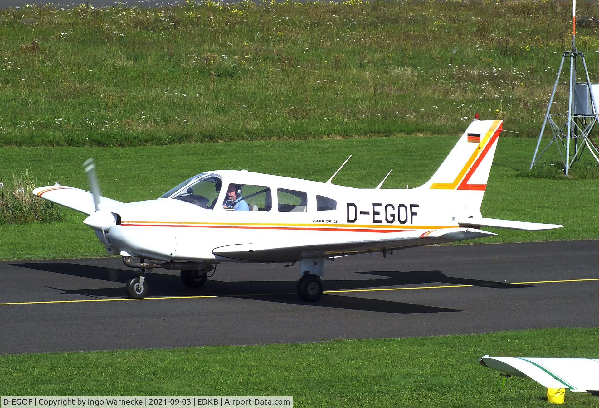 D-EGOF, 1982 Piper PA-28-161 Warrior II C/N 28-8216122, Piper PA-28-161 Warrior II at Bonn-Hangelar airfield during the Grumman Fly-in 2021