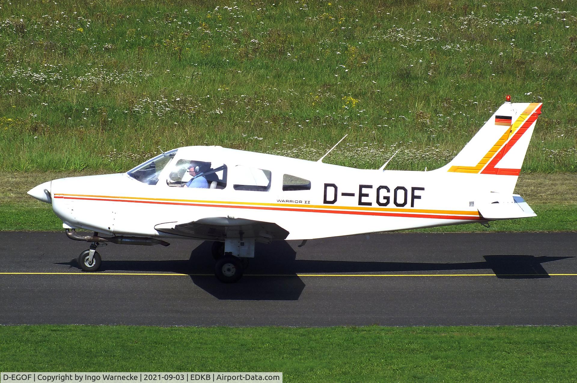 D-EGOF, 1982 Piper PA-28-161 Warrior II C/N 28-8216122, Piper PA-28-161 Warrior II at Bonn-Hangelar airfield during the Grumman Fly-in 2021