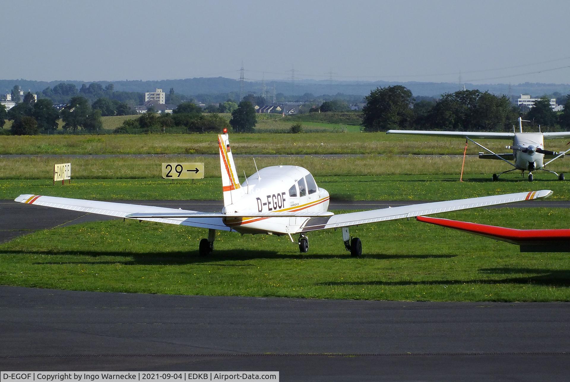 D-EGOF, 1982 Piper PA-28-161 Warrior II C/N 28-8216122, Piper PA-28-161 Warrior II at Bonn-Hangelar airfield during the Grumman Fly-in 2021