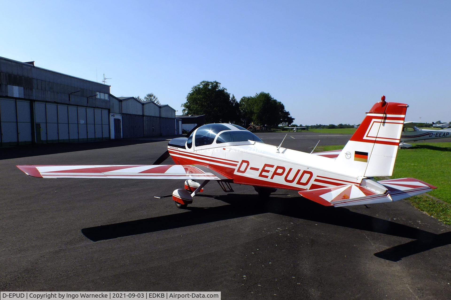 D-EPUD, Bolkow Bo.209 Monsun 160RV C/N 196, Bölkow Bo 209 Monsun 160RV at Bonn-Hangelar airfield during the Grumman Fly-in 2021