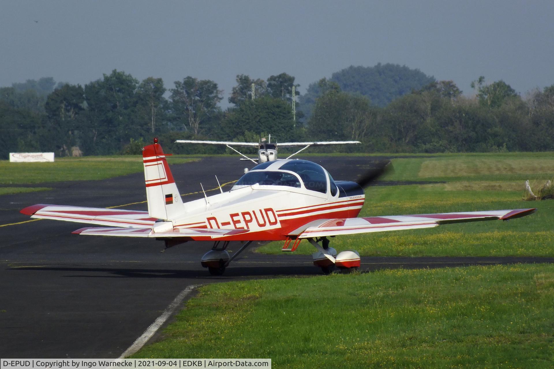 D-EPUD, Bolkow Bo.209 Monsun 160RV C/N 196, Bölkow Bo 209 Monsun 160RV at Bonn-Hangelar airfield during the Grumman Fly-in 2021