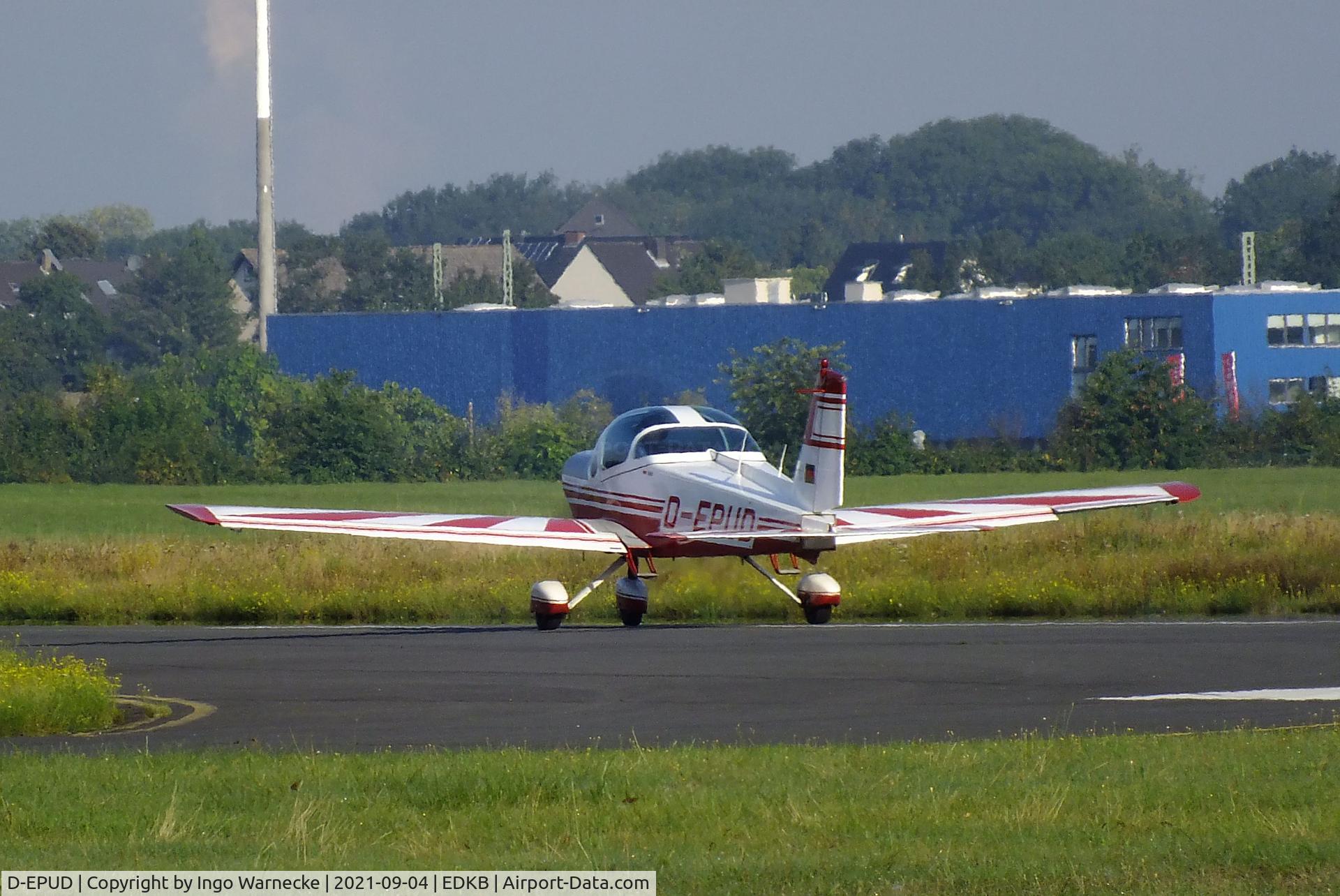 D-EPUD, Bolkow Bo.209 Monsun 160RV C/N 196, Bölkow Bo 209 Monsun 160RV at Bonn-Hangelar airfield during the Grumman Fly-in 2021