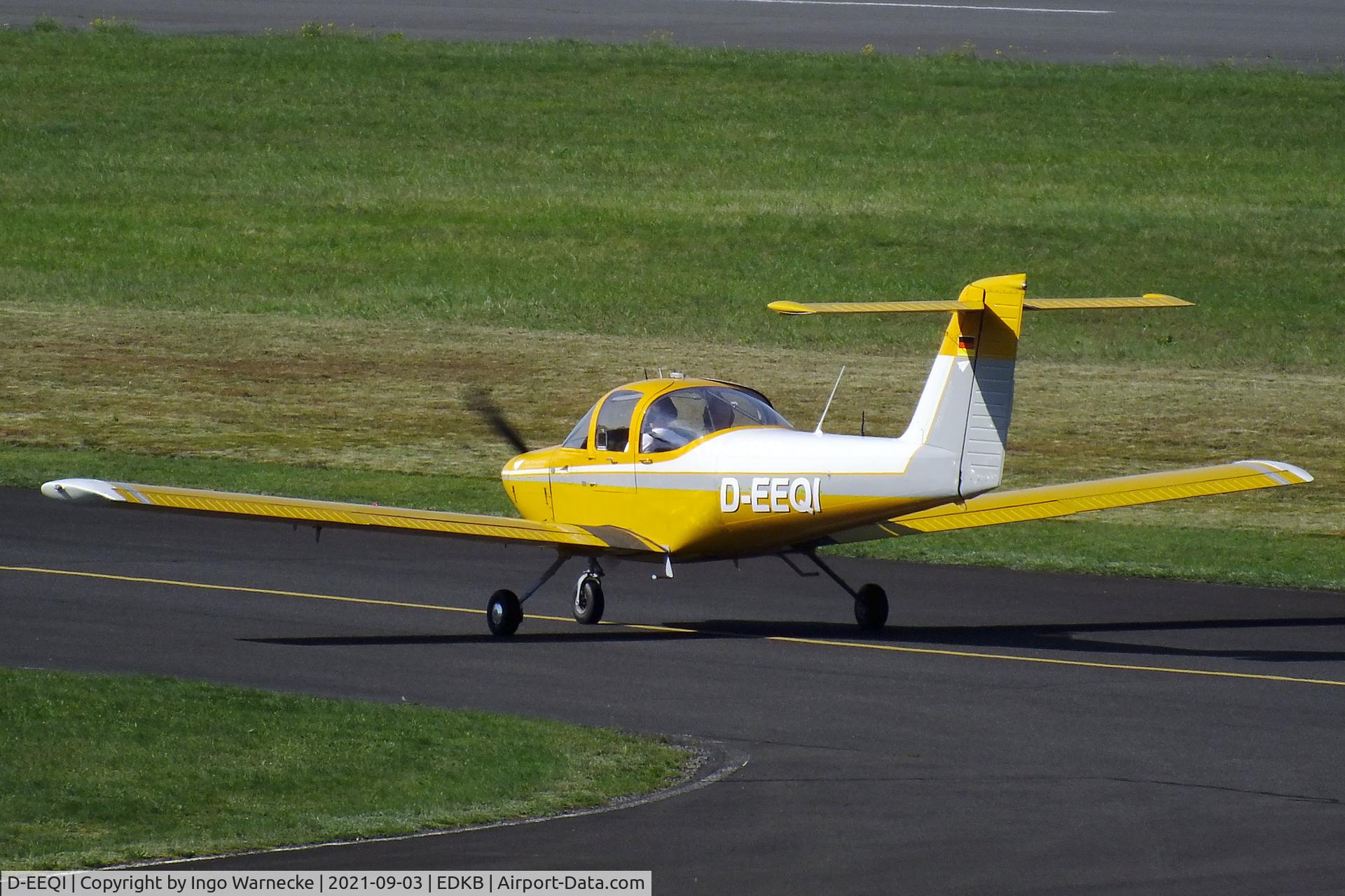 D-EEQI, 1979 Piper PA-38-112 Tomahawk C/N 38-79A0747, Piper PA-38-112 Tomahawk at Bonn-Hangelar airfield during the Grumman Fly-in 2021