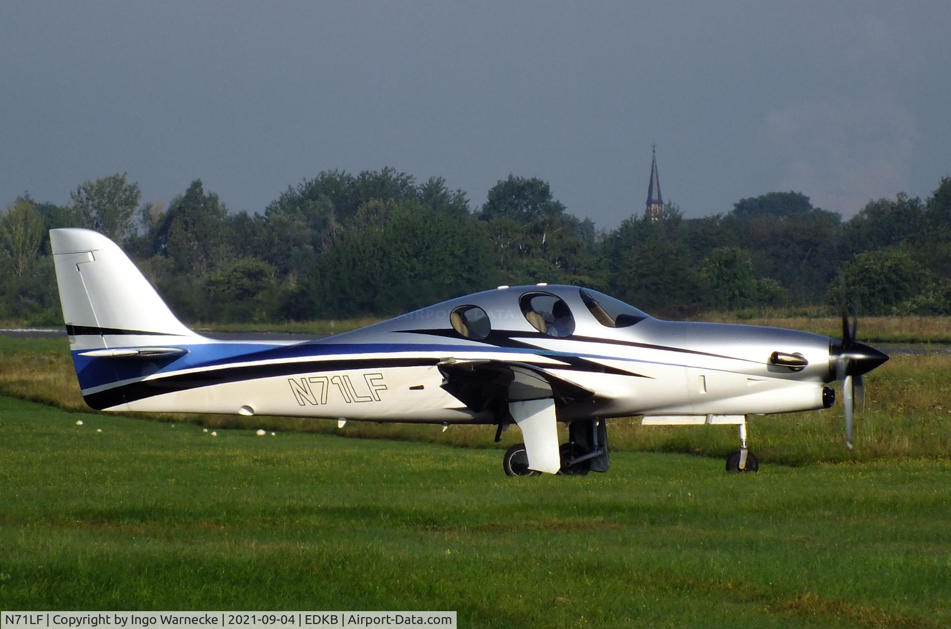 N71LF, 2018 Lancair Evolution C/N EVO-088, Lancair Evolution (PT6) at Bonn-Hangelar airfield during the Grumman Fly-in 2021