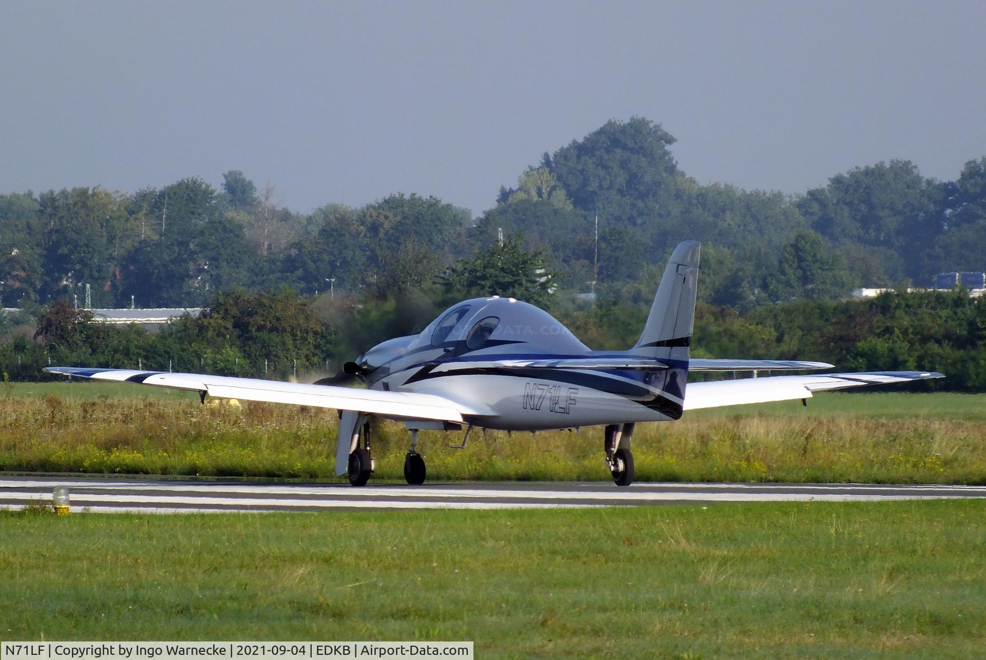 N71LF, 2018 Lancair Evolution C/N EVO-088, Lancair Evolution (PT6) at Bonn-Hangelar airfield during the Grumman Fly-in 2021