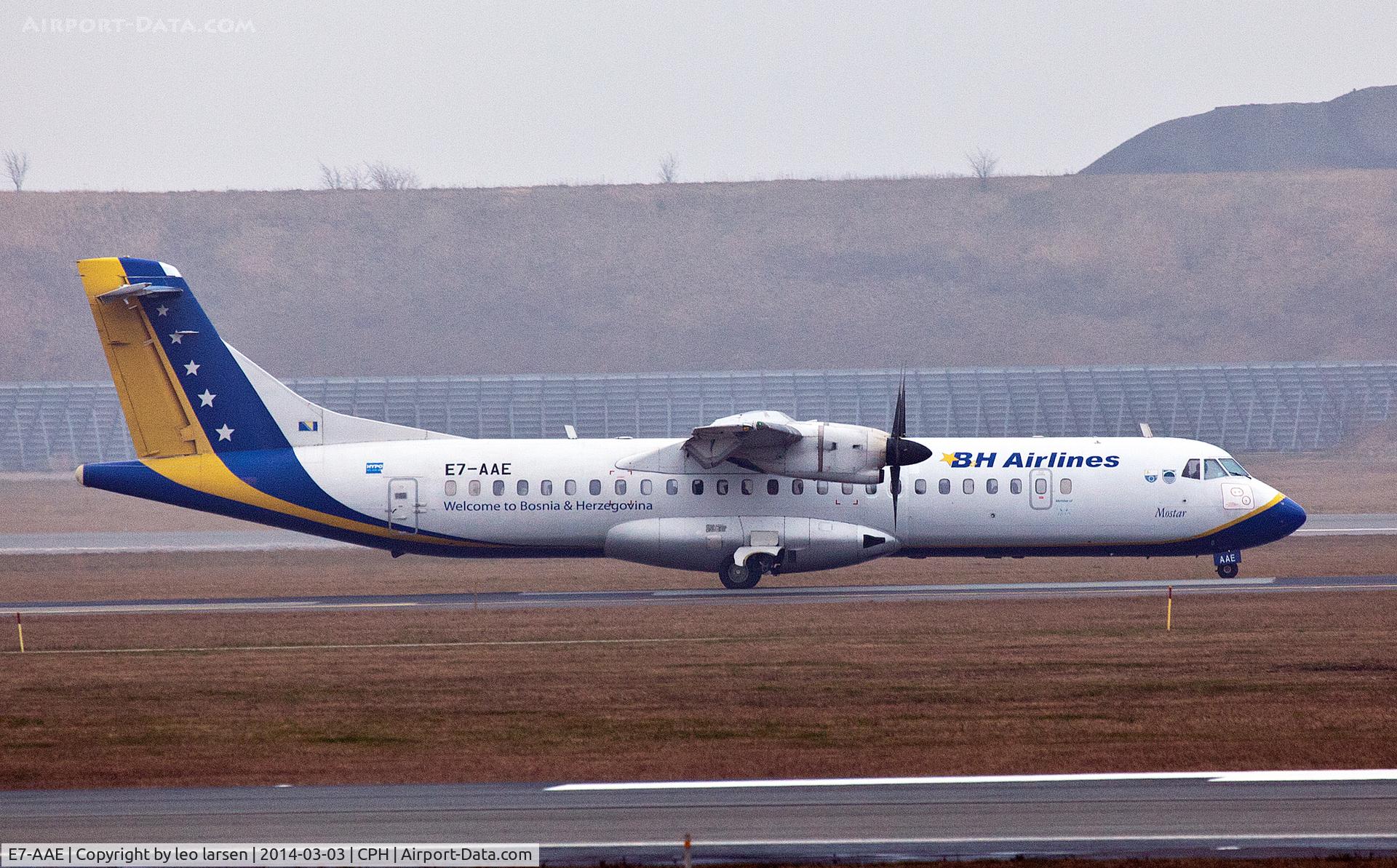 E7-AAE, 1995 ATR 72-212A C/N 465, Copenhagen 3.3.2014