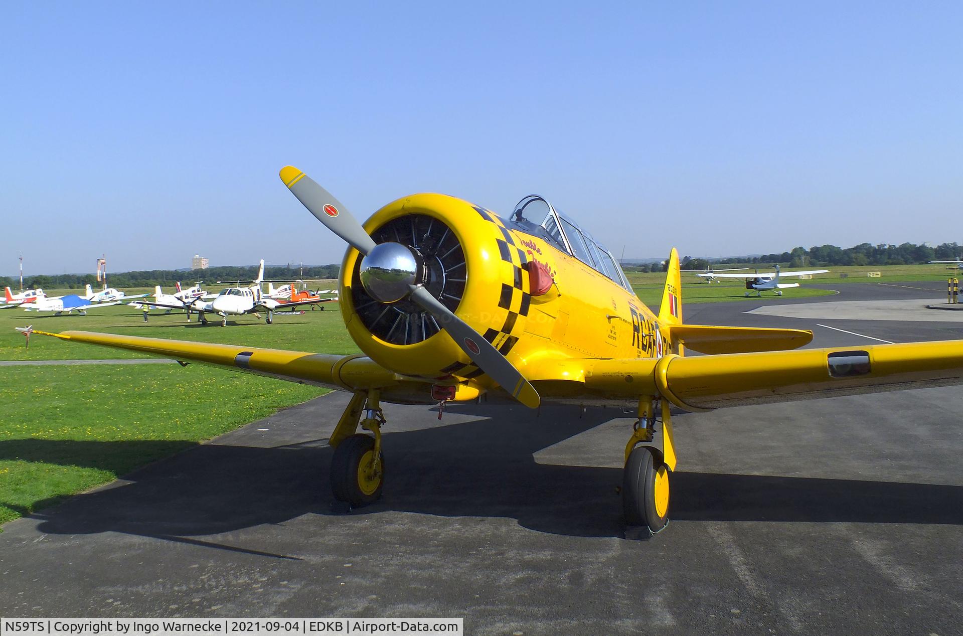 N59TS, 1952 Canadian Car & Foundry Harvard MK IV C/N CCF4-109, Canadian Car & Foundry Harvard Mk4 (North American T-6) at Bonn-Hangelar airfield during the Grumman Fly-in 2021
